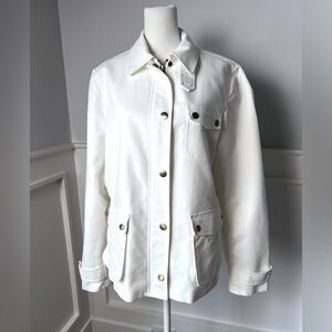 Lauren Ralph Lauren white military style jacket size Large